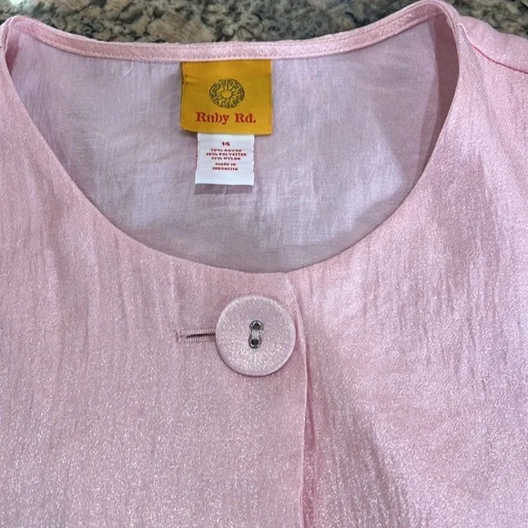 Ruby Rd. Pink Blouse - Picture 2 of 4
